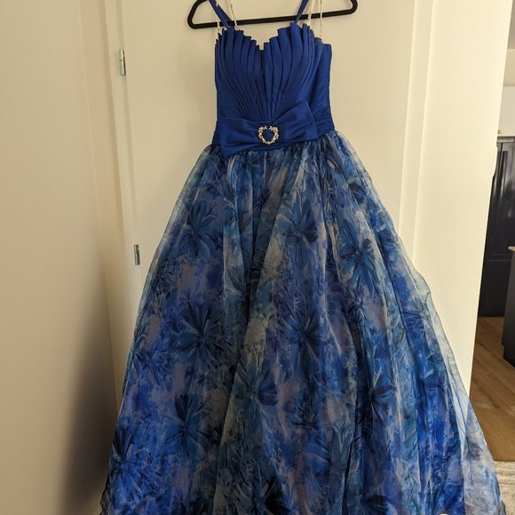 Tony Bowls Dresses & Skirts - Tony Bowls Paris Blue Grad Prom Dress Size 6